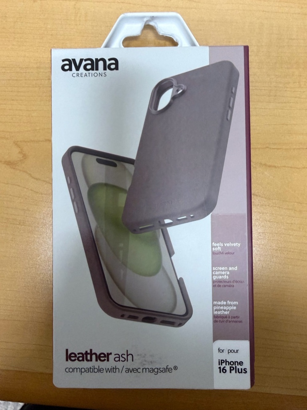 Leather Ash iPhone 16 Plus Case